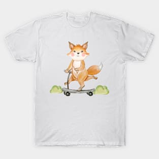 Fox Triple Legs Scooter T-Shirt